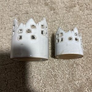Indaba Winterhaven Votive Candle Holders Set Of 2- Small & Large